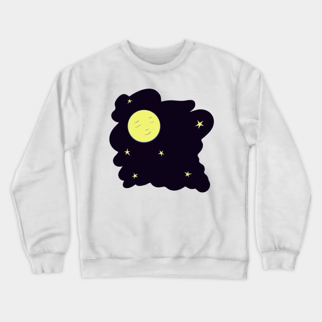 Moon and stars Crewneck Sweatshirt by smartsman